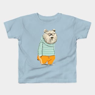 bear t shirt design Kids T-Shirt